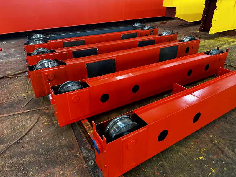 High capacity industrial overhead crane with stable operation for heavy cargo handling