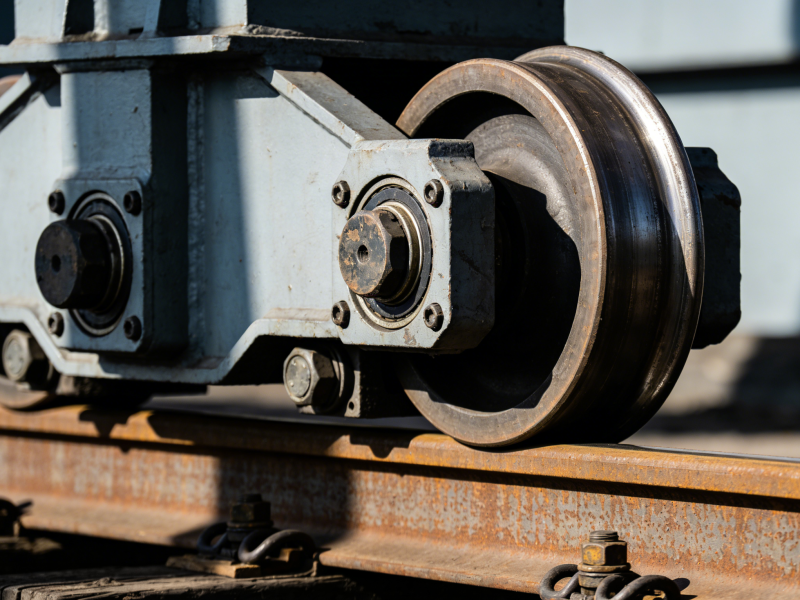 Rail Mounted Gantry Crane Rail Travel Wheel System
