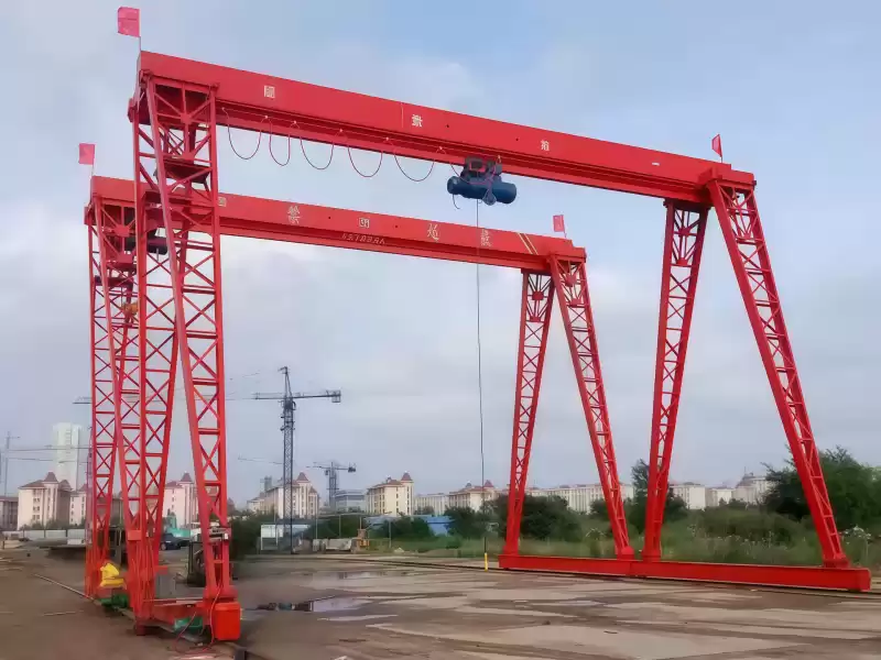 5 Ton 13m Span Single Girder Gantry Crane for Argentina Customer Ricardo Antonio