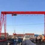 Single Girder Gantry Crane works for outdoor 5-20t lifting