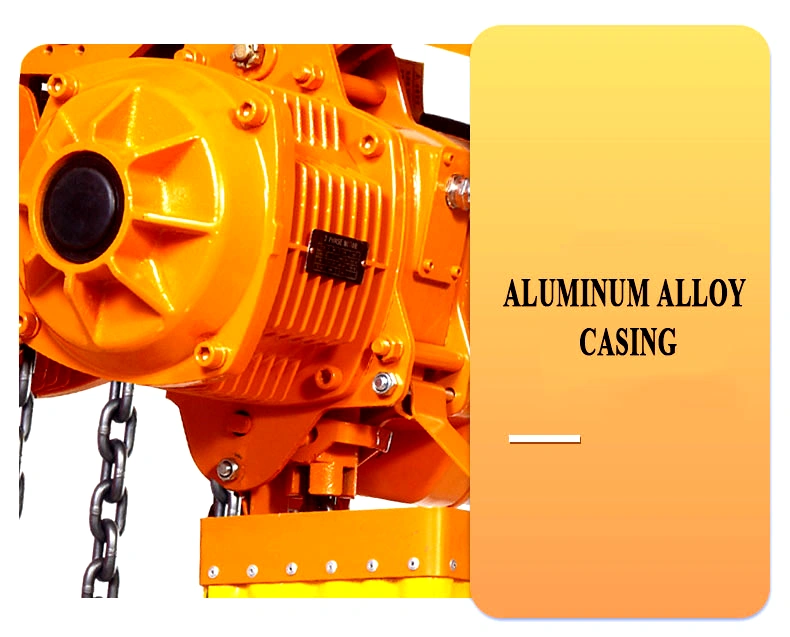 HHBB hook type chain hoist aluminum alloy shell