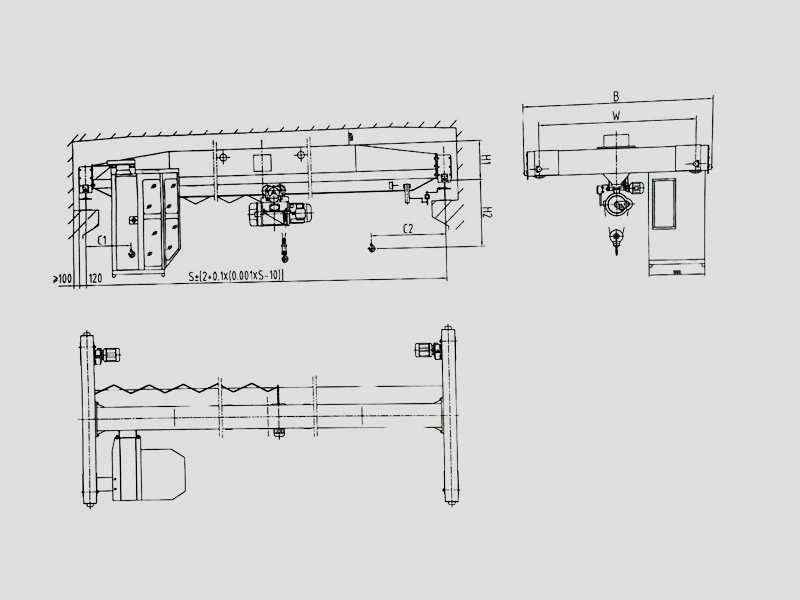LD Model Electric Single Girder Crane Technical Specifications