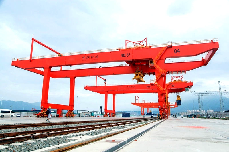 U Type Double Girder Gantry Crane Working Site