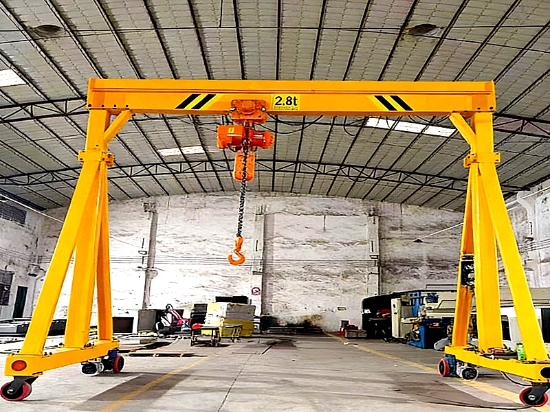 3 Ton Portable Mobile Gantry Crane for Industrial Lifting