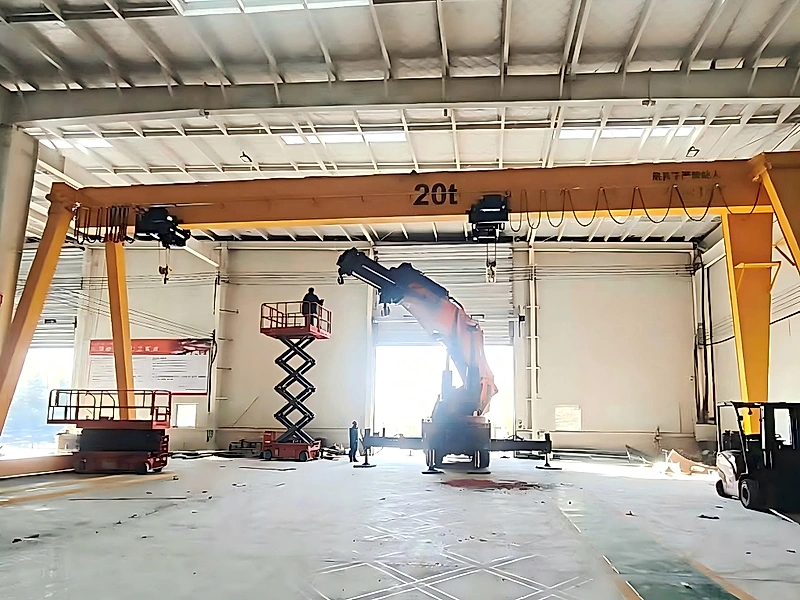 Single Girder Crane in industrial operation